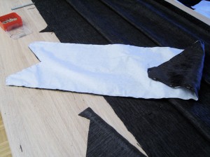 Cutting Pieces along the Nap