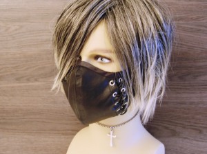 leather cyber gothic mask sewing pattern
