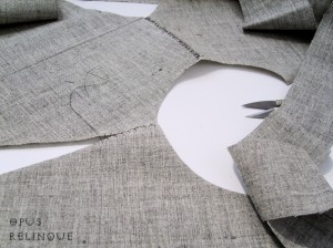 How to sew canvas interfacing without seams.