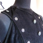 finishing techniques for men's gothic vest